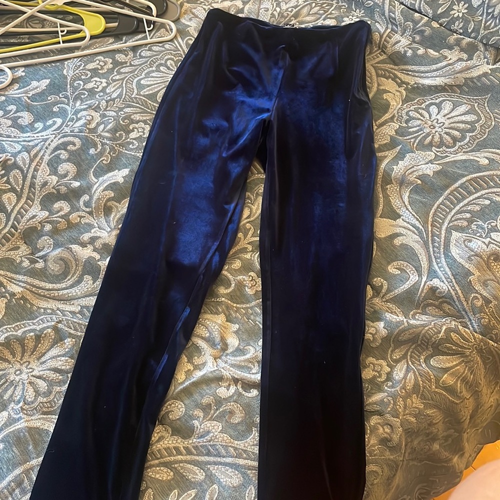 Dark Blue suede pant, dark blue